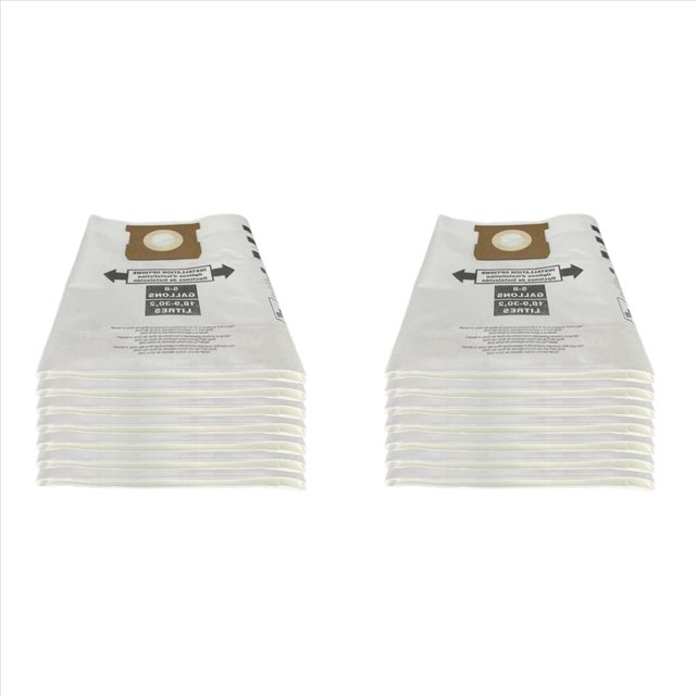 14 Bolsas Universales para Aspiradora en Seco de 5 A 8 Galones para Aspiradoras de 5 A 8 Galones Bolsas para Polvo