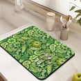thumbnail image 3 of Washable Rubber Boho Style Vintage Floral Dish Drying Mats for Kitchen Counter Home Large Coffee Bar Pad Accessories and Decor for Utensils Stemware 18''x24'', 3 of 7