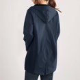 thumbnail image 4 of Daznico Womens Hoodie Rain Watertight Coat Solid Jacket Workout Outdoor Windproof Rain Jacket,Size S, 4 of 6