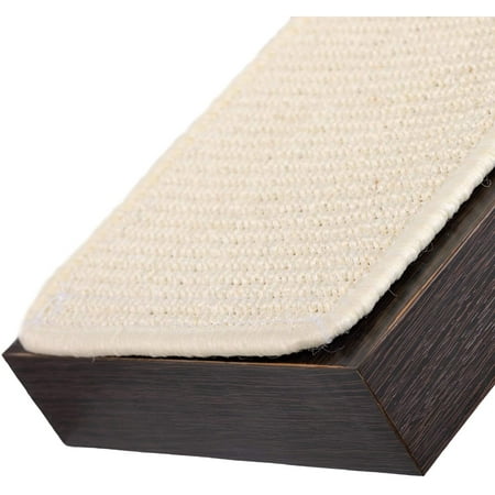 PetFusion Cat Activity Wall Shelves - Sisal Surfaces for cat Scratching & Plush to Lounge, Neutral Design & Color Tones. Easy & Secure Wall Mount, Espresso Finish
