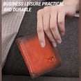 thumbnail image 4 of BULLCAPTAIN Moneda de cartera Rfid Moneda de cuero Moneda de cartera Rfid Moneda de Cuero Qisuo Crédito con Moneda de Cuero de Cuero con Huiop de Hombres de Ventana, 4 of 8