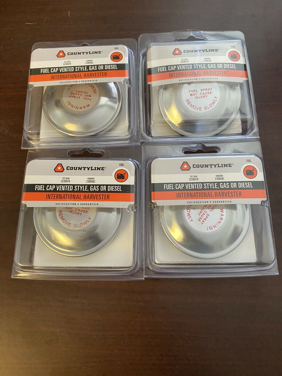 NEW CountyLine VENTED Fuel Cap, 23995DC, 0236978 GAS OR DIESEL