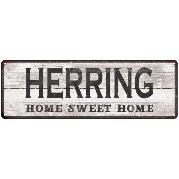 HERRING Home Sweet Home Country Look 6x18 Metal Sign 106180045799