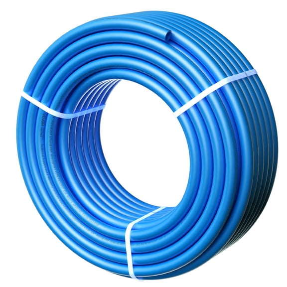 HCY PEX Pipe 3/4 Inch, 100 Feet Length PEX-A Flexible Pipe Tubing for Potable Water, Pex Water Lines for Hot/Cold Water & Easily Restore, Plumbing Applications with Free Cutter,Blue