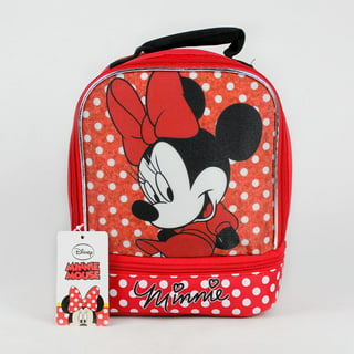 Minnie Mouse Insulated Lunch Bag Smiling Bows Pink Padded Handle Disney  Girls