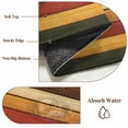 thumbnail image 6 of 2x3 Ft Entryway Area Rug, Vintage Kitchen Rug Runner Washable Floor Mat, Vintage Wooden Farmhouse Striped Non Slip Indoor Door Mat Throw Carpet for Bathroom Living Room Bedroom, 6 of 8
