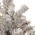 thumbnail image 2 of Northlight 2' Pre-Lit Flocked Madison Pine Artificial Christmas Tree, Clear Lights, 2 of 6