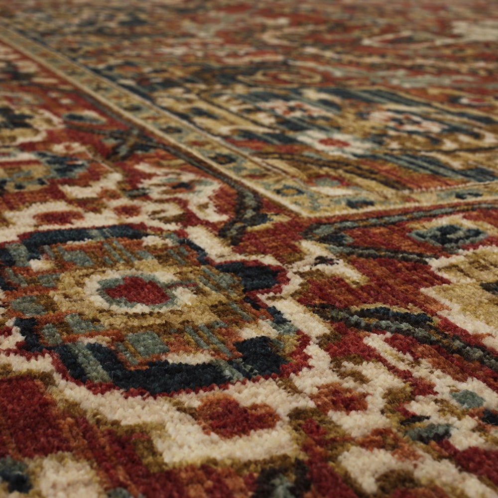 Mohawk Home Borrowdale Woven Ornamental Indoor Runner Rug, Red, 2' 6" x 10'