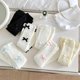 thumbnail image 3 of Calcetines de pila para mujer, estilo dulce japonés, bonitos calcetines blancos con lazo, medias finas a juego para niña para primavera y otoño, 3 of 6
