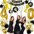 thumbnail image 5 of 40th Birthday Decorations for Men Women 40th Birthday Party Decor 40 Years Old Birthday Decorations Balloons Over The Hill Party Supplies 40th, 5 of 5