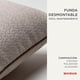 thumbnail image 3 of Cojin Cuadrado Beige | Hecho con Terciopelo y Algodón | Versatil y Sofisticado | 35x50 cm | Con Funda | Elegancia para Sala y Cama | Decoracion Hogar, 3 of 6