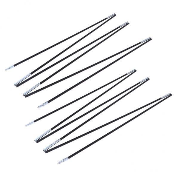 koolsoo 2x 2 Pieces Metal Rod Tent Pole Replacement Accessories, Multifunction Tent Poles Rod