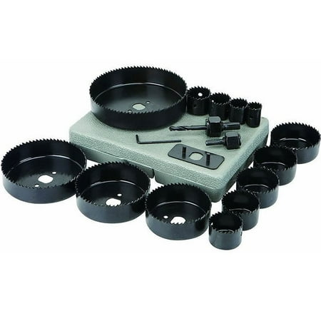 - Felji 16 Piece Hole Saw Drill Bit Set w/ Mandrels Saws w/ Case
