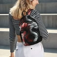 thumbnail image 5 of Balery Cool Black And White Dragon Mochila Clásica Impresa Básica para Viaje, Mochila Escolar Resistente al Agua, Mochila de Lona con Correas Ajustables-Small, 5 of 5