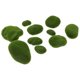 thumbnail image 2 of 10 piezas de piedras de musgo simuladas, piedras de musgo artificiales, bolas de musgo de simulación, 2 of 6