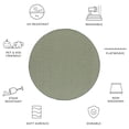 thumbnail image 6 of SAFAVIEH Courtyard Blazhe Chevron Indoor/Outdoor Area Rug, Dark Green/Beige, 6'7" x 6'7" Round, 6 of 10