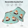 thumbnail image 2 of Bingfone Fox Bucket Hat for Men Women,Packable Reversible Printed Sun Hats,Fisherman Outdoor Travel Hiking Beach Caps, 2 of 7