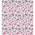 thumbnail image 3 of Ambesonne Feminine Duvet Cover Set, Lipstick Purse Powder Dots, 2-Calking, Purpleblue Pink, 3 of 7