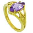 thumbnail image 3 of 18K Gold Over Brass Natural Amethyst - Brazil Ring s.5 Jewelry RM-1727 TGR1002_A_5, 3 of 6