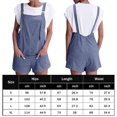 thumbnail image 2 of Mono Corto Con Tirantes Mameluco corto para mujer Pantalones cortos con bolsillos cómodos Mono general Ropa de fiesta para discoteca (Azul S) Ygjytge para Mujer Azul T S, 2 of 7