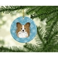 thumbnail image 2 of Snowflake Papillon Ceramic Ornament, 2 of 2