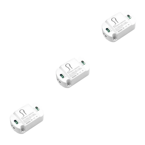 Transemion Tuya 10A WiFi Smart Switch Wireless Remote Switch Timer APP Control Smart Home Smart Life For Google Home 3Set