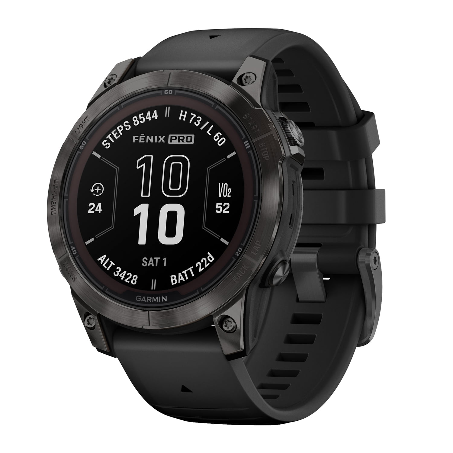 Garmin Fenix 5S Plus Sapphire Smart Watch, Black with Black