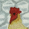 thumbnail image 3 of Park Designs Break Of Day Rooster Hooked Pillow Cover 18", 3 of 3