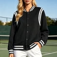 thumbnail image 2 of Thickly Lined Fashionable Baseball Jacket, 2 of 4