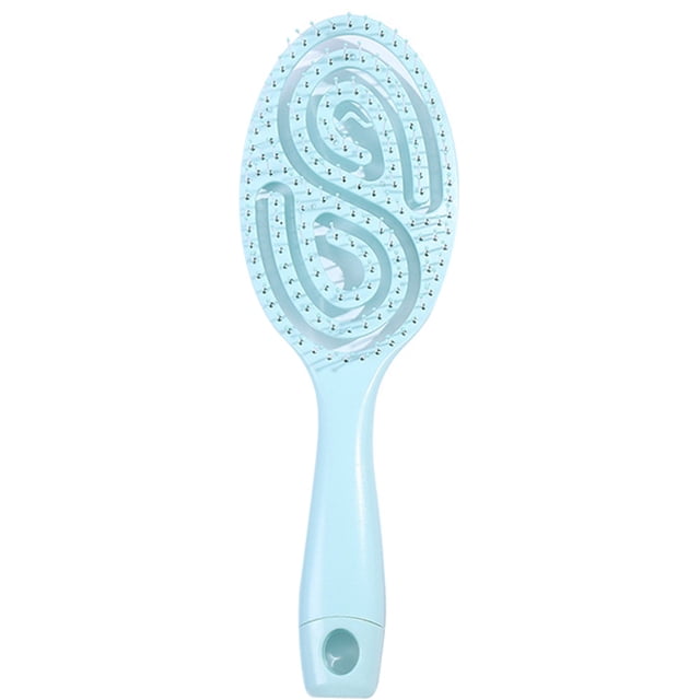 Cepillo desenredante con ventilación para cabello húmedo y seco, peine de masaje, se desliza suavemente, cepillo desenredante con ventilación para hombres, mujeres y niños