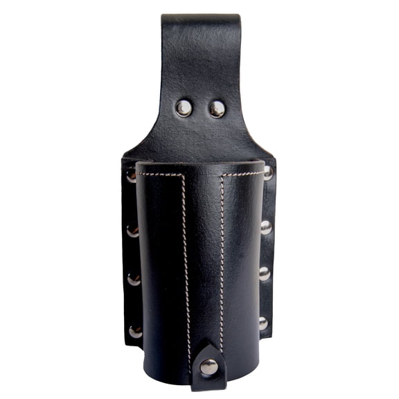 Hulara Full Grain Buff Leather Beer Holster Small Bottle Holster for Men Cowboy Beer Holder for Travel/Outdoor Beer Bottle Holder Belt Buckle