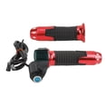 thumbnail image 3 of Twist Throttle Grip, Real Time Electric Bicycle Throttle Handle Green Digital Display Universal With Key For 12V To 99V Electric Vehicles Red Handle Cover, 3 of 8