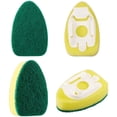 thumbnail image 3 of Dish Wand Refill Sponges Heads, Non Scratch Scrubber Refills Dishwand Replacement, Scrub Brush Soap Dispensing Handle, Heavy Duty Dishwashing Dispenser Kitchen Sink Dishwasher Pads Cleaning Supplies, 3 of 7