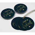 thumbnail image 4 of Inkdotpot Gold Foil Paper Hang Tags Love Is Sweet Wedding Favor Tags 100 Pieces, 4 of 7