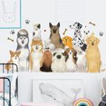 thumbnail image 3 of Un conjunto de lindos perros Pegatinas de pared Etiqueta de la pared Decoración de la pared para la sala de estar Dormitorio Oficina JAMW Sencillez, 3 of 5