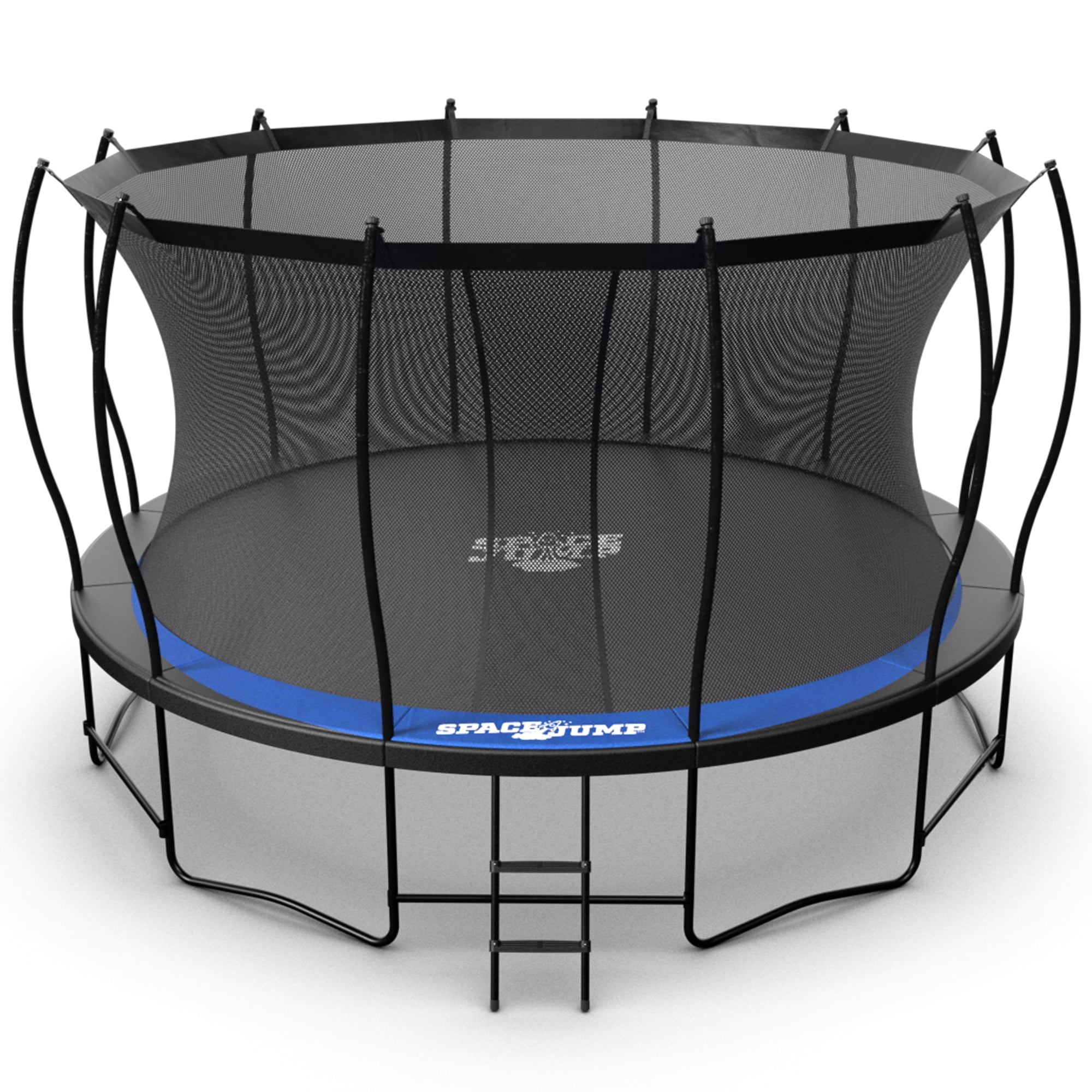 SpaceJump Lunar 16 Foot Trampoline, Outdoor Round Bouncer with