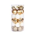 thumbnail image 1 of Paquete de 41 adornos de bolas de Navidad, juego de bolas de Navidad pintadas con estrellas, árbol de Navidad, boda, decoración de fiesta, 1 of 5