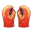 thumbnail image 2 of Oleegame 1 Pce Paire de Gants Pur Coton Gants de Four Micro-Ondes Anti-Brûlure Isolation Cuisson Gants Rouges, 2 of 9