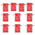 thumbnail image 4 of 10pcs Christmas Storage Bags Drawstring Gift Bag Jewelry Pouches Party Supplies (Christmas Cane), 4 of 7
