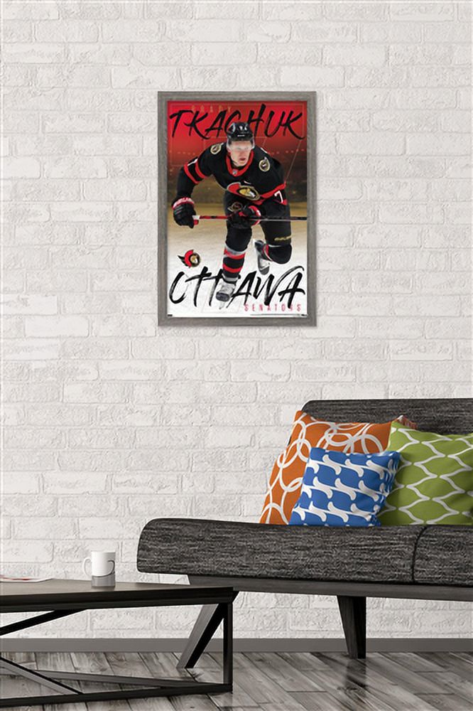 NHL Ottawa Senators - Brady Tkachuk 21 Wall Poster, 14.725" x 22.375", Framed