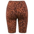 thumbnail image 3 of A2Y Women's Brushed Microfiber Leopard Print Biker Bermuda Shorts Almond 3XL, 3 of 3