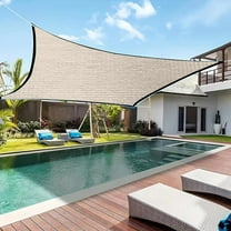 PBAZIH Outdoor Protection Fence Net, Windproof & Sunshade Mesh Tarp for Balcony, Garden, Patio, Construction Area, Tearproof, Easy Installation with Rustproof Eyelets