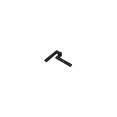 thumbnail image 2 of PH60U19 4-3/8" x 5/8" x 1-7/8" Hinge; Black Finish, 2 of 2