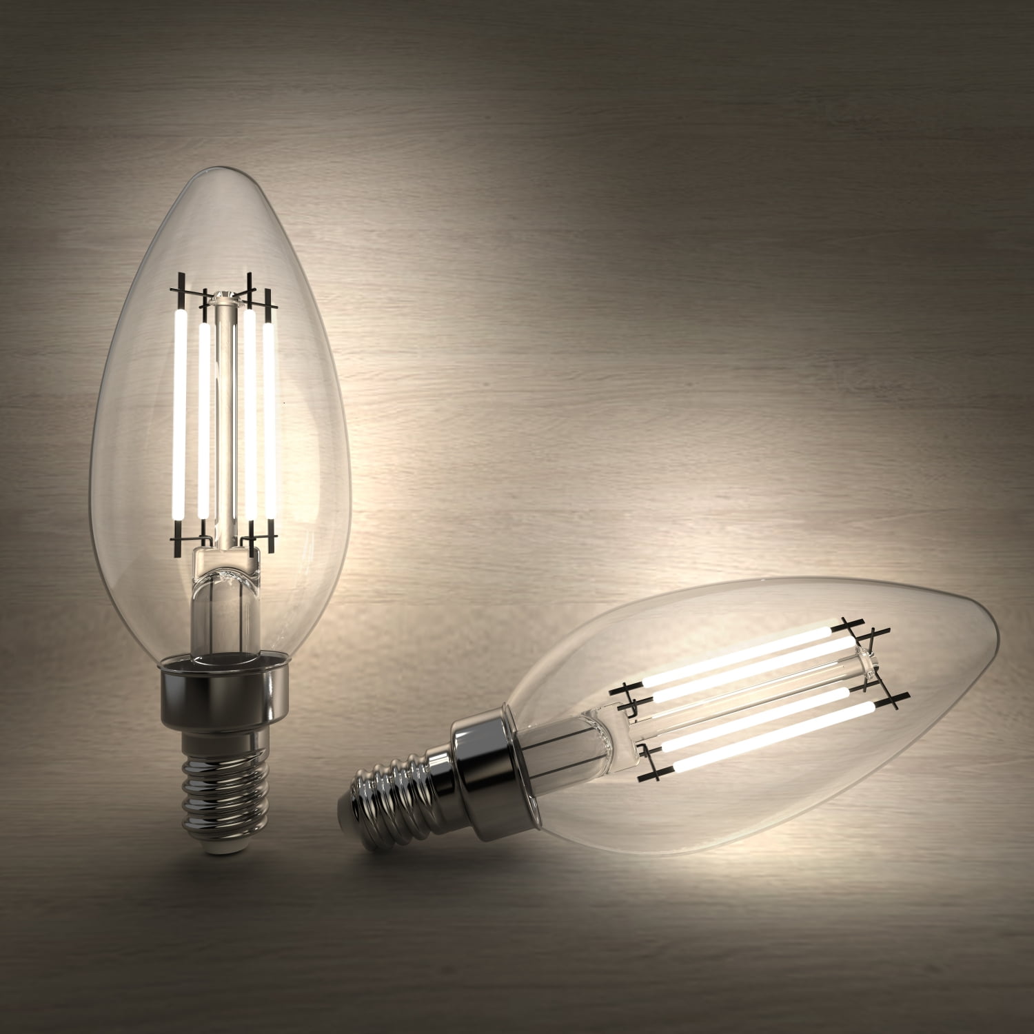 BHG 4.5W LED Decorative Candelabra Light Bulb, 60W Eqv, E12 Small Base, Dimmable Daylight 5000K, 8PK