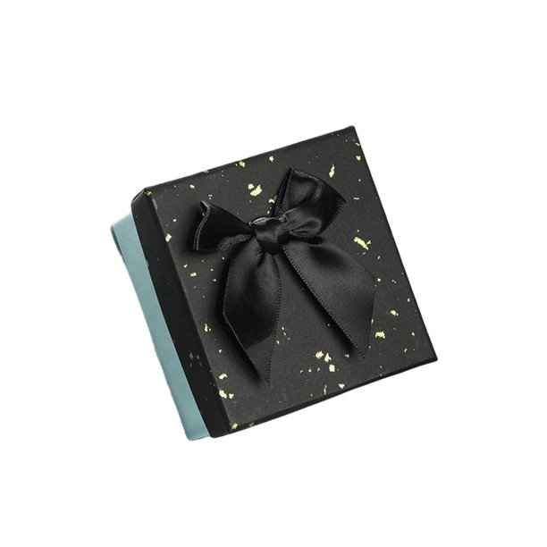 Monstrate Caja de embalaje portátil decorativa protectora reemplazo reloj Rectangular colgante pendiente caja de regalo envoltura Kits de decoración para fiestas Negro