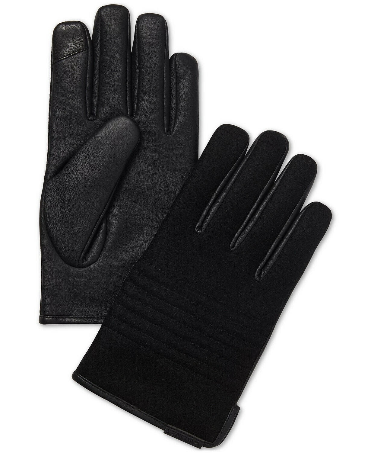 Calvin klein hot sale leather gloves