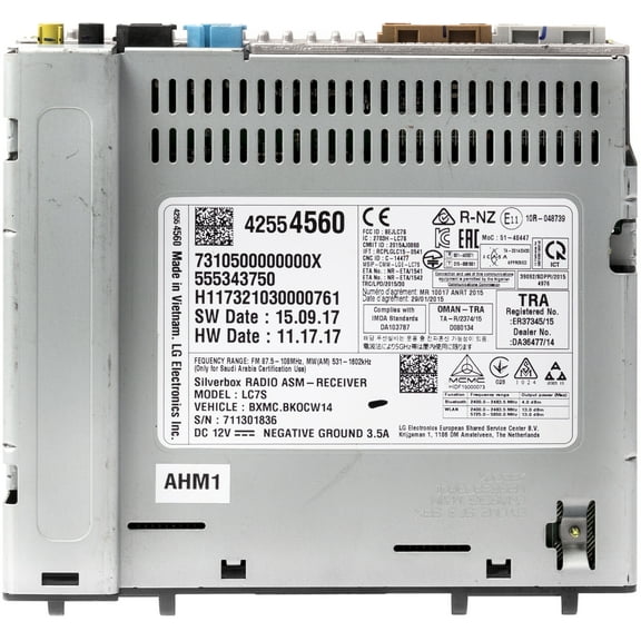 Restored 2017-2018 Chevrolet Spark MyLink AM FM Satellite Radio Receiver 42554560 Opt IOB (Refurbished)