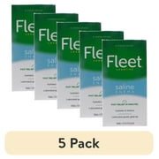(5 pack) Fleet Saline Enema Latex Free Ready-To-Use Saline Laxative Regular 4.5 Oz 4 ct