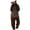Brown, variant on Homenesgenics Plus Size Womens Pajama Sets Unisex Adult Bear Sleepwear onesie Winter Pocket Loose Funny Thicken Pajamas