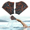 thumbnail image 4 of 1 Pair Swimming Gloves Finger Frog Type Webbed Aquatic Training Water Resistance Fitness Paddle Aerobics for Men Women S, 4 of 8